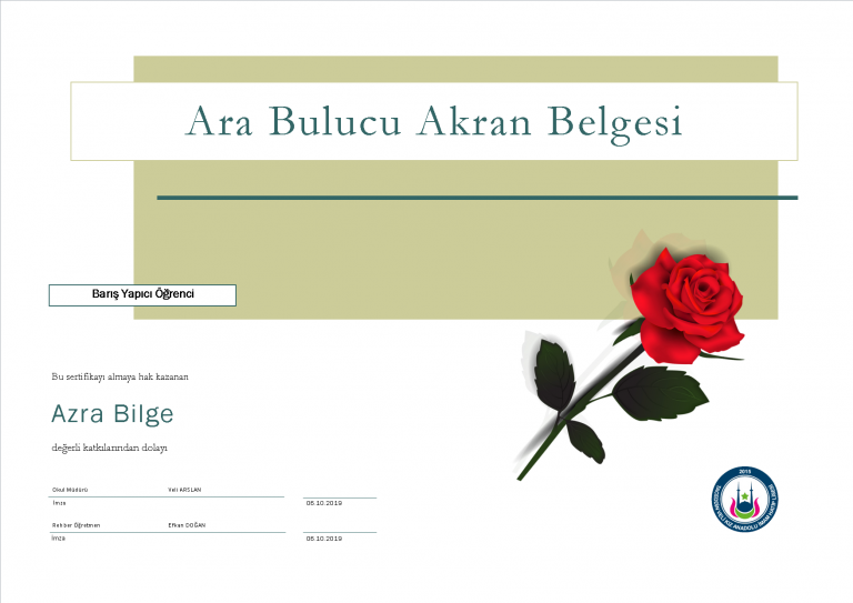 Arabulucu, ara bulucu, akran, belgesi, projesi, barış yapıcı, öğrenci, akran, arabuluculuğu