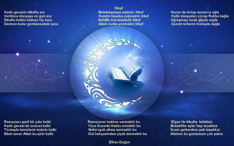 İtikaf, İlahisi, şiiri, efgan doğan, efkan doğan