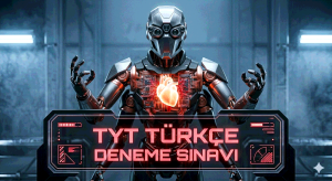 Yapay Zeka AI tarafından son 5 yılın TYT Türkçe sınavlarında çıkmış soruların referans alınarak soru kökünün ve senaryosunun aynı kalmak şartıyla benzer sorulardan üretilen orijinal test